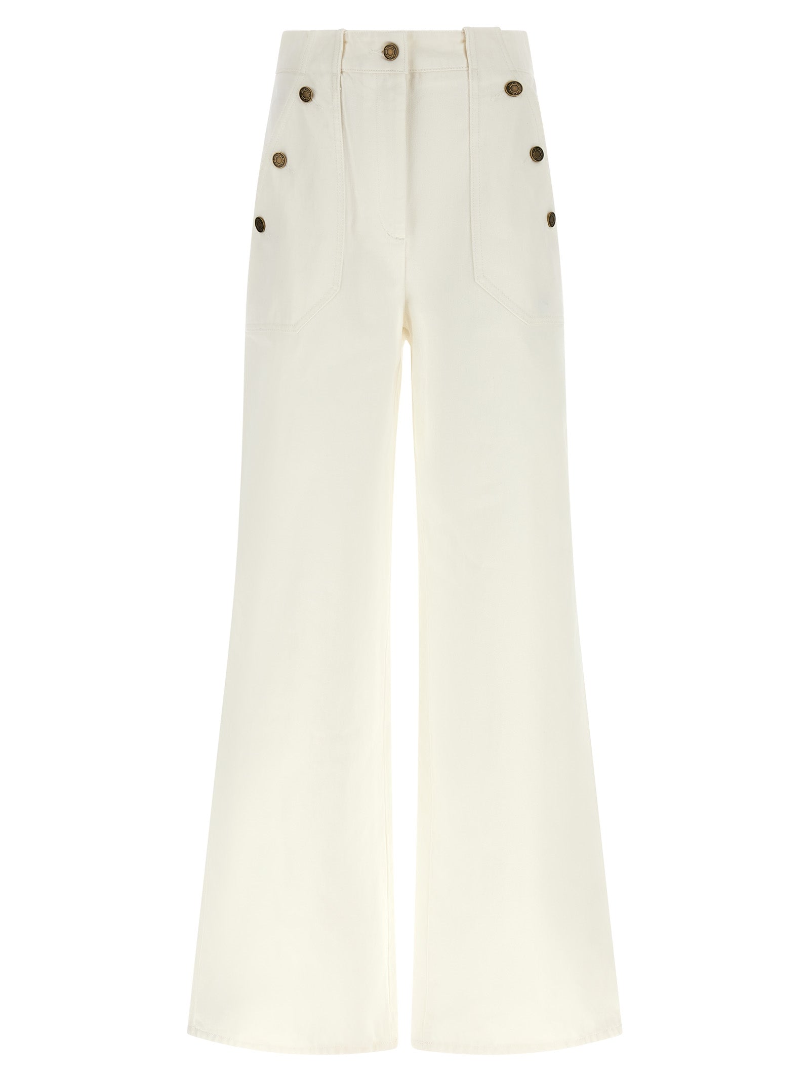 MxmBadesse Cotton Wide-Leg Flared Pants