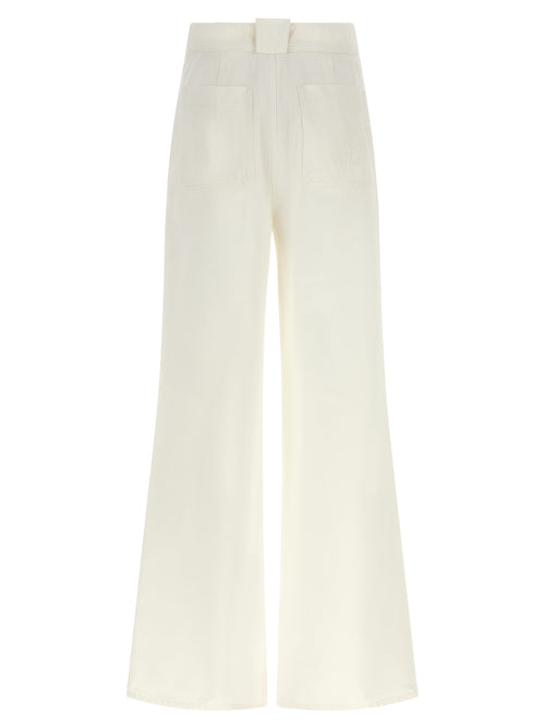 MxmBadesse Cotton Wide-Leg Flared Pants