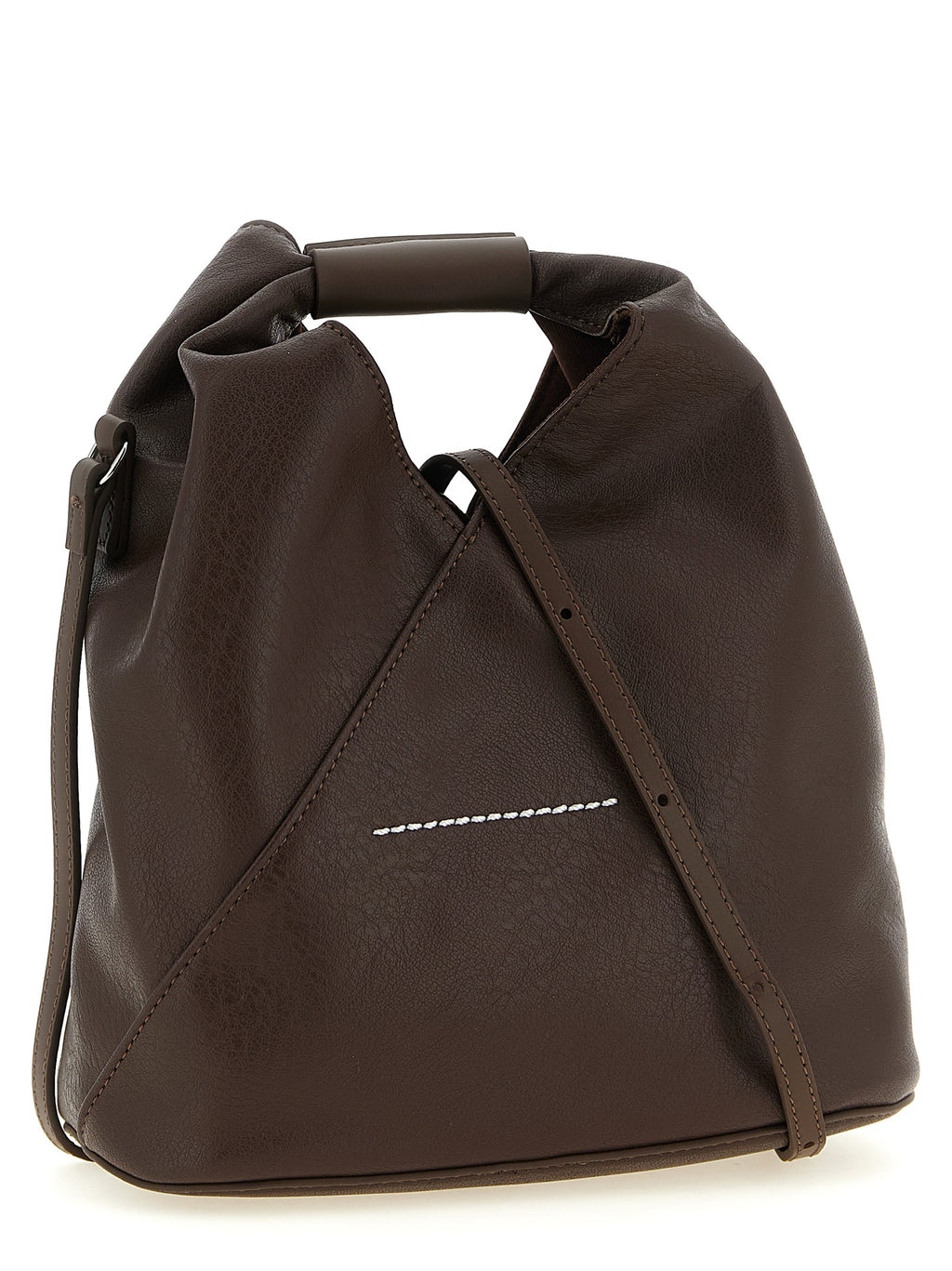 Chocolate Brown Polyurethane Crossbody