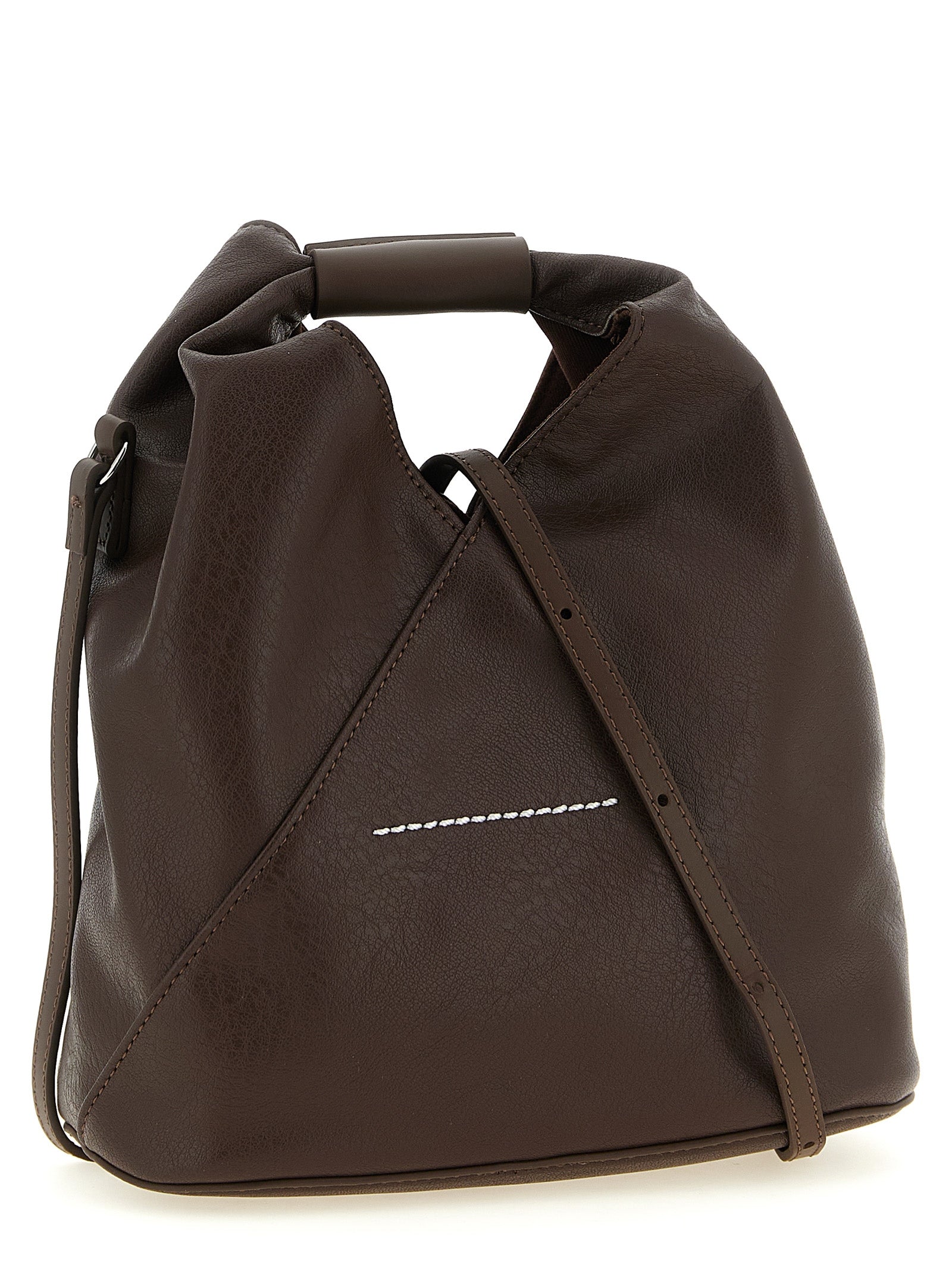 Chocolate Brown Polyurethane Crossbody