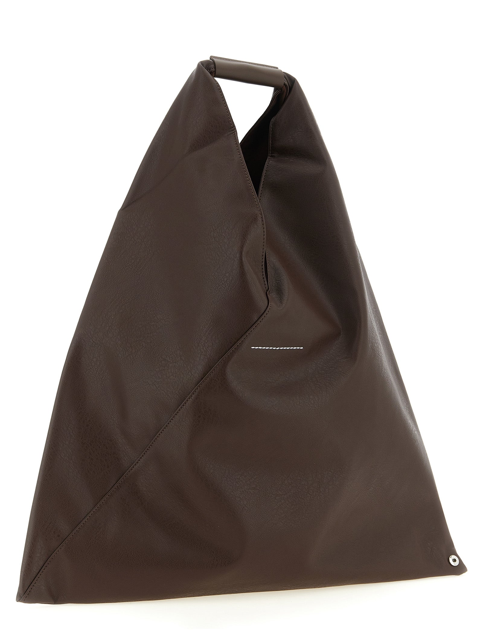 Japanese Classic Polyurethane Leather-Effect Midi Handbag
