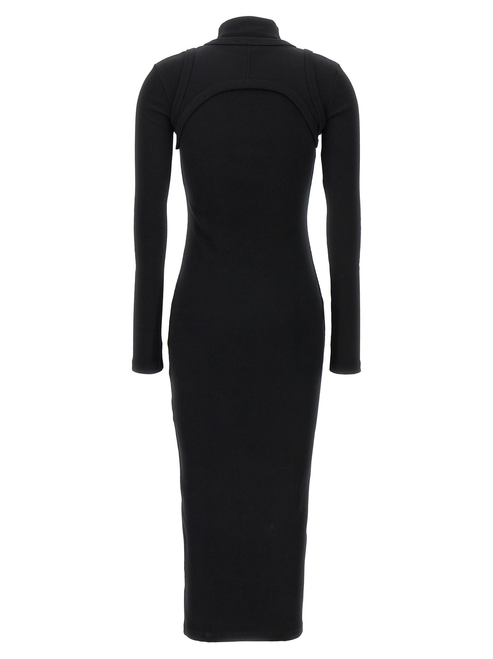 Ribbed Cotton Long Dress
