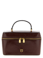 Brown Calfskin Structured Handbag