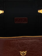Brown Calfskin Structured Handbag