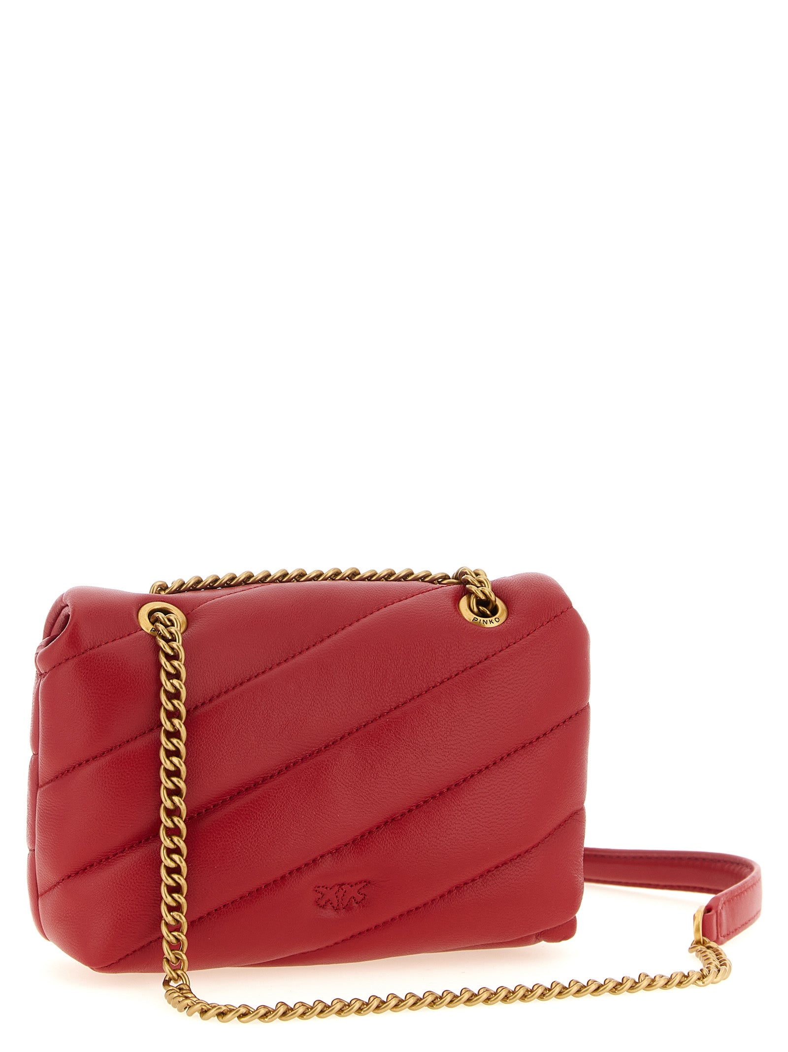 Red Nappa Lambskin Baby Love Puff Shoulder Bag