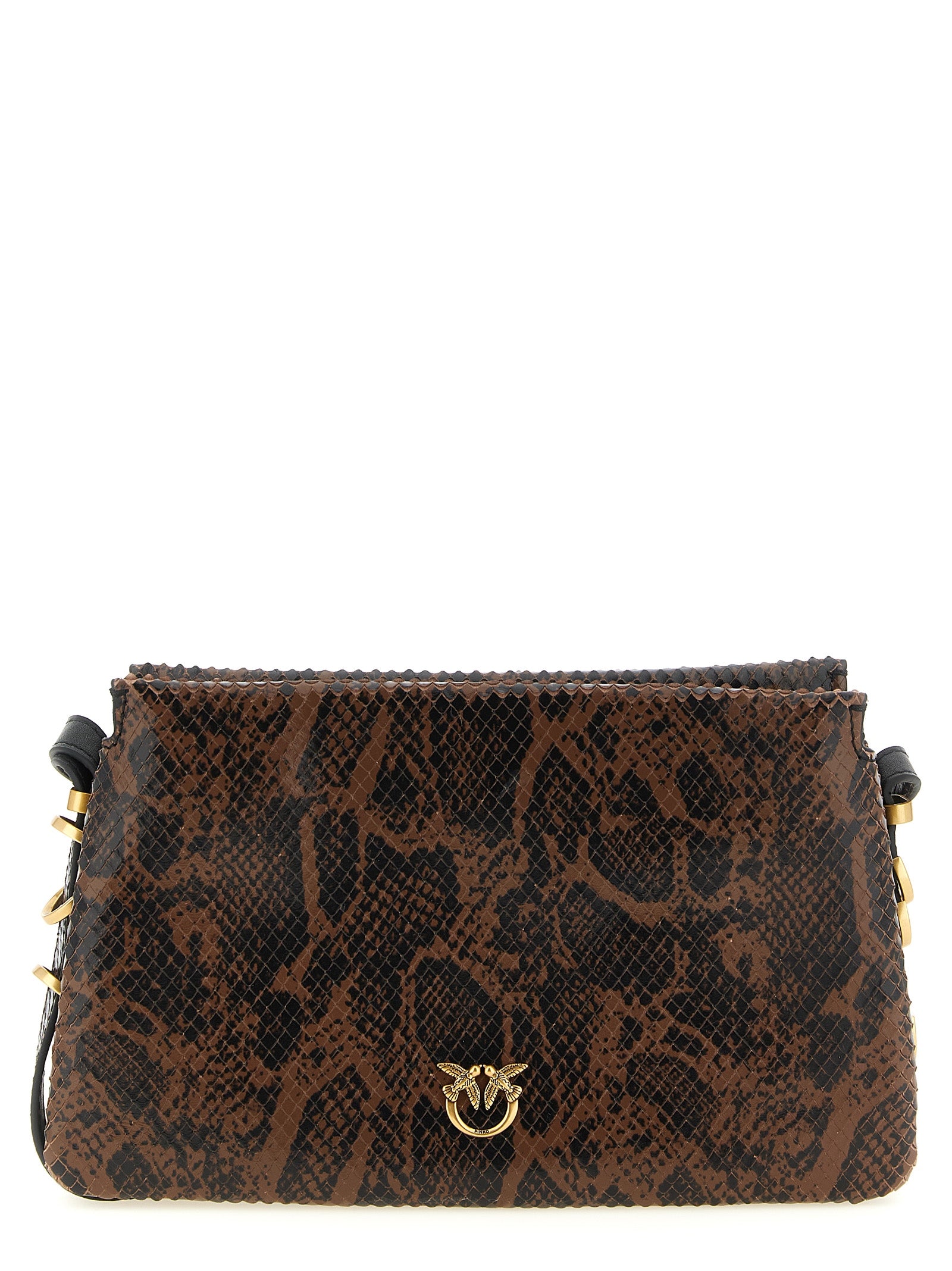 Brown Calfskin Crossbody Bag