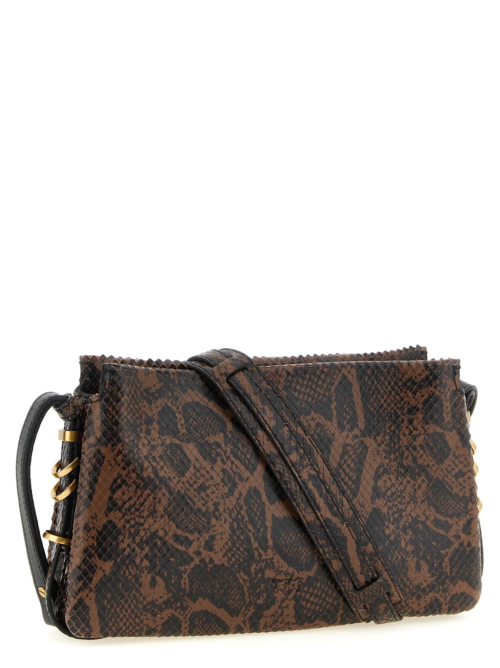 Brown Calfskin Crossbody Bag