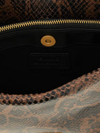 Brown Calfskin Crossbody Bag