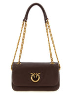Brown Lamb Leather Shoulder Bag
