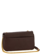 Brown Lamb Leather Shoulder Bag