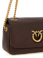 Brown Lamb Leather Shoulder Bag