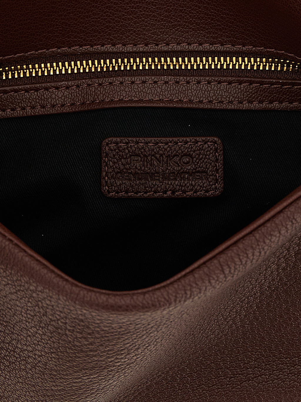 Brown Lamb Leather Shoulder Bag