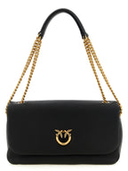 Black Lamb Leather Shoulder Bag