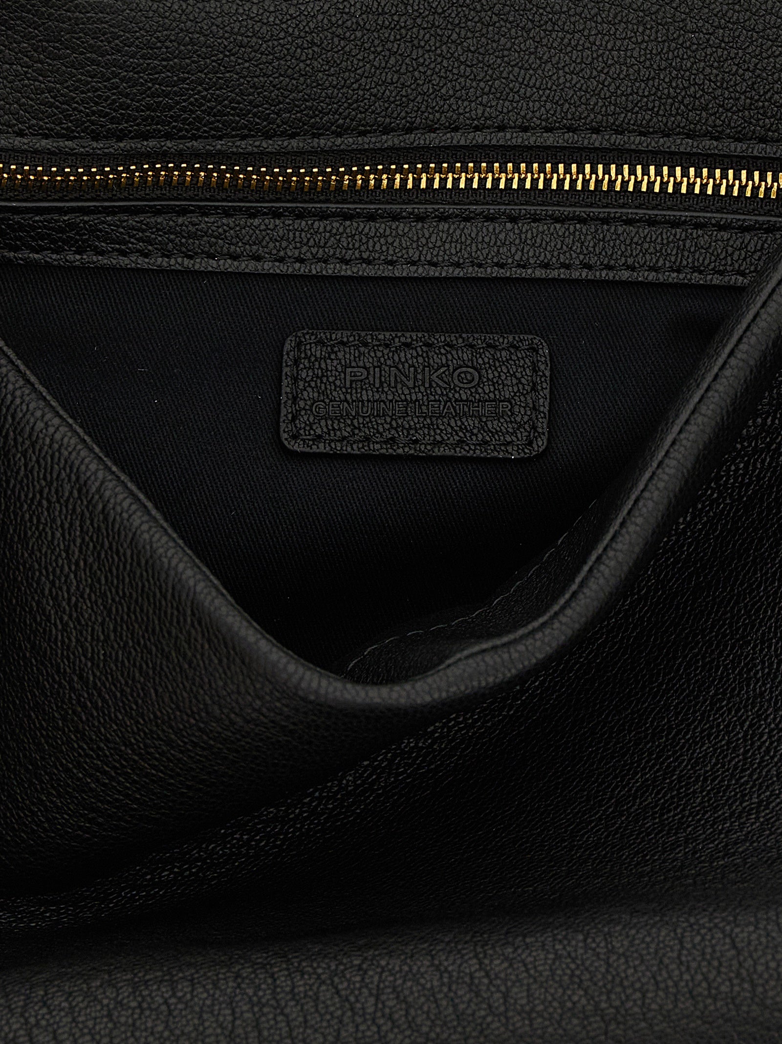 Black Lamb Leather Shoulder Bag