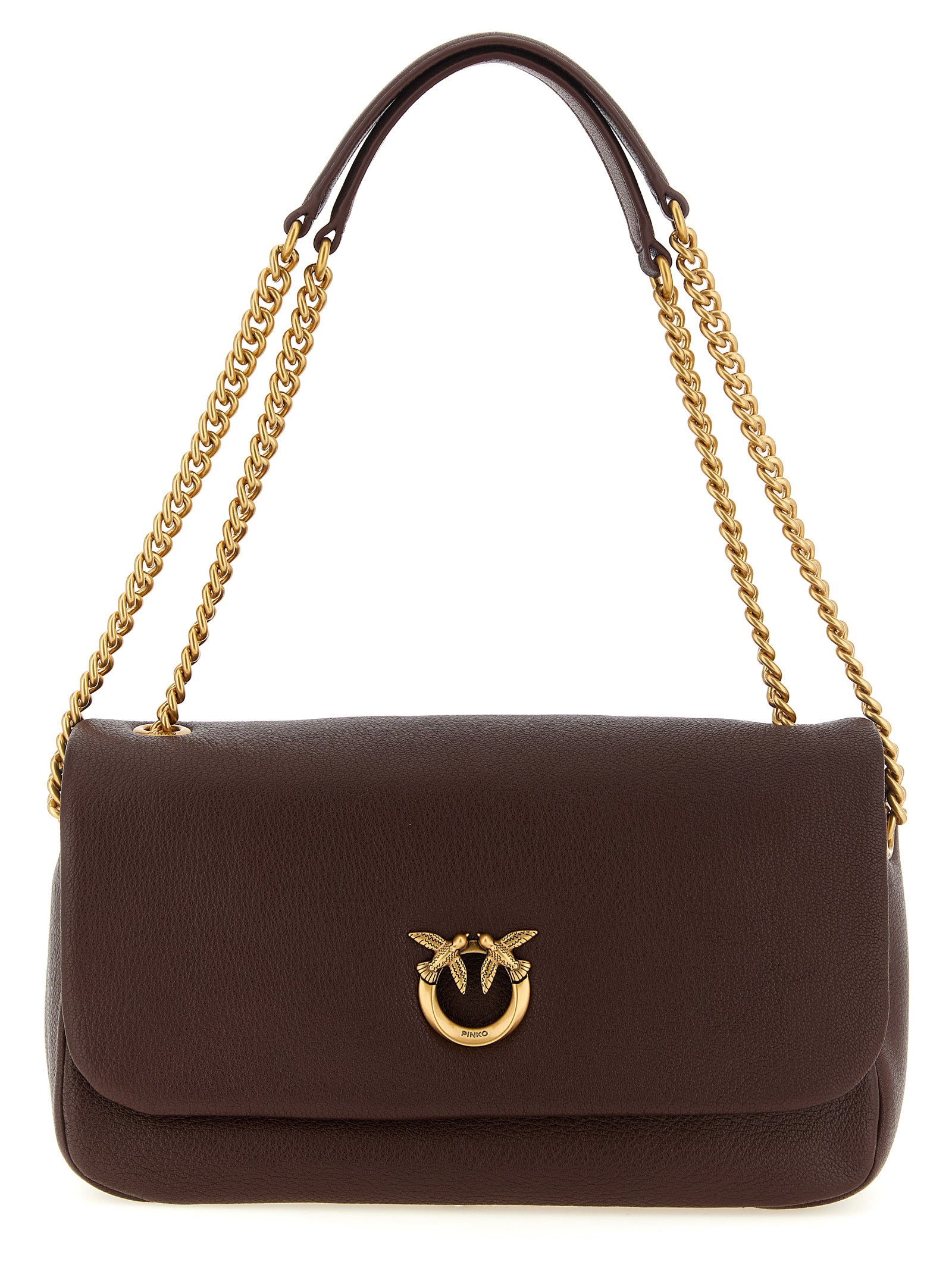 Hammered Lambskin Shoulder Bag