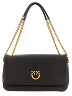 Brown Lamb Leather Shoulder Bag