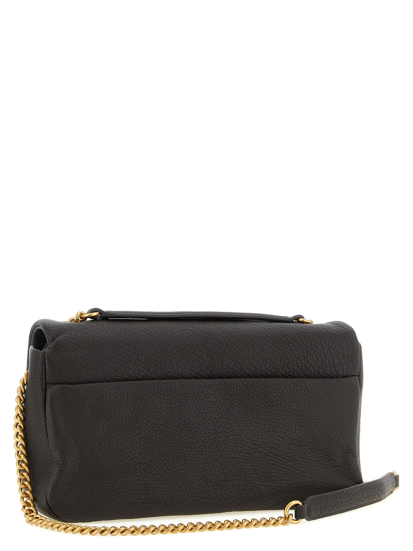 Brown Lamb Leather Shoulder Bag