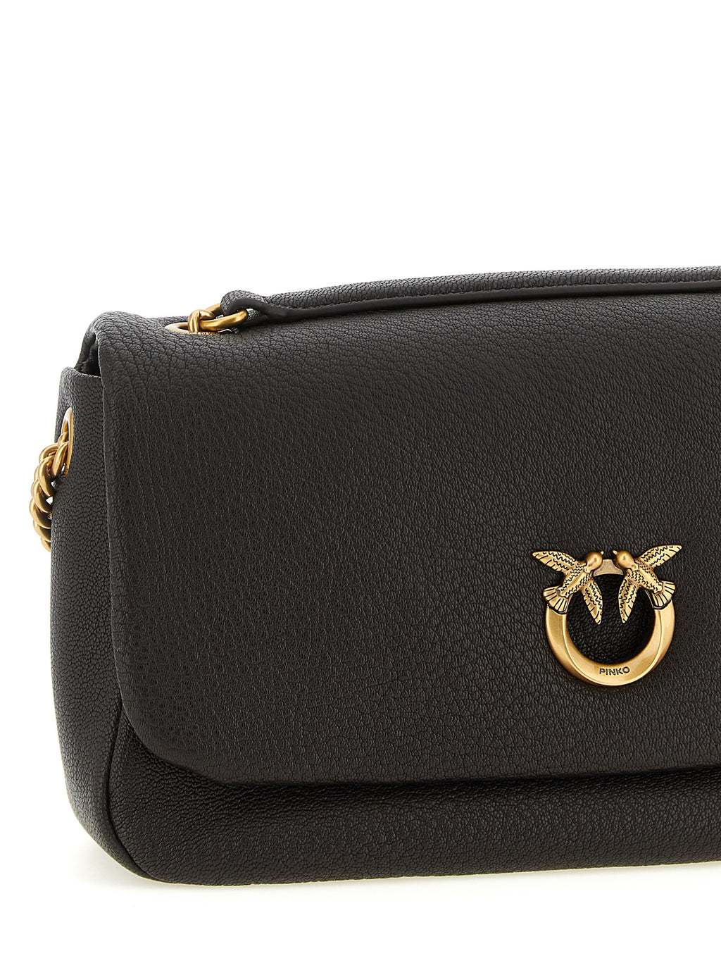Brown Lamb Leather Shoulder Bag