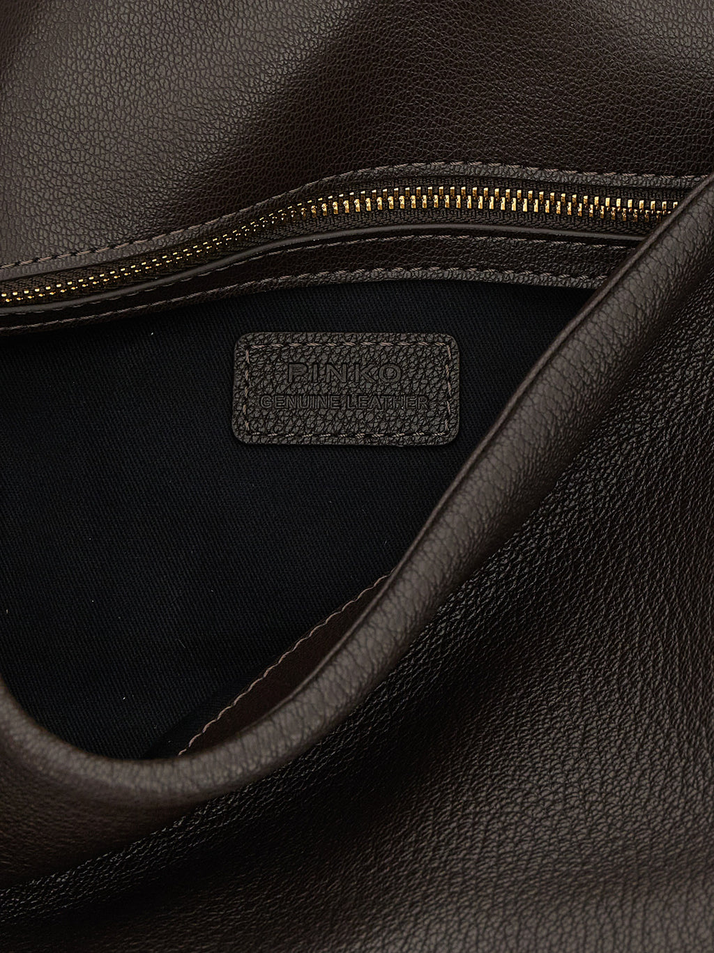 Brown Lamb Leather Shoulder Bag