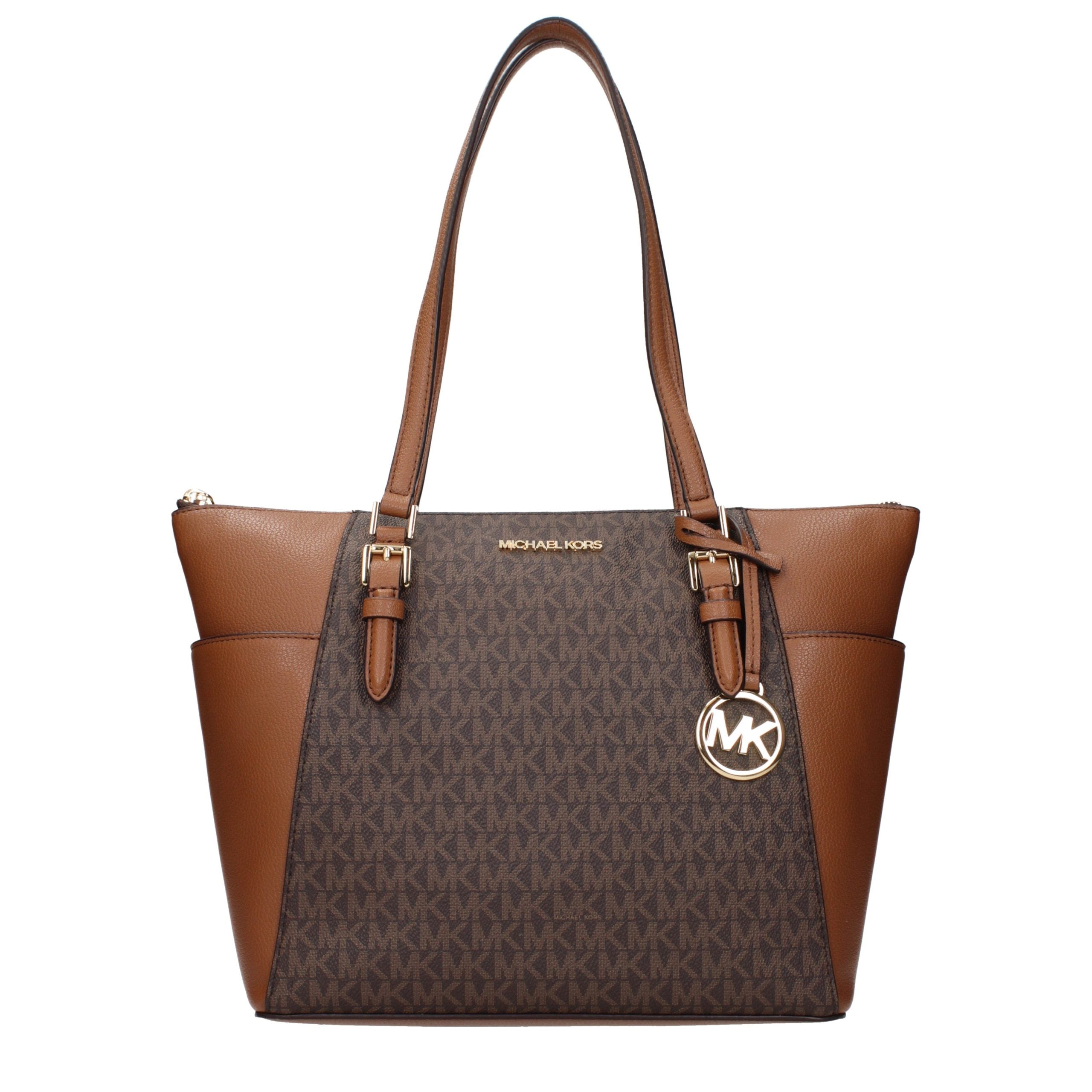 Brown Leather Jet Set Shoulder Bag