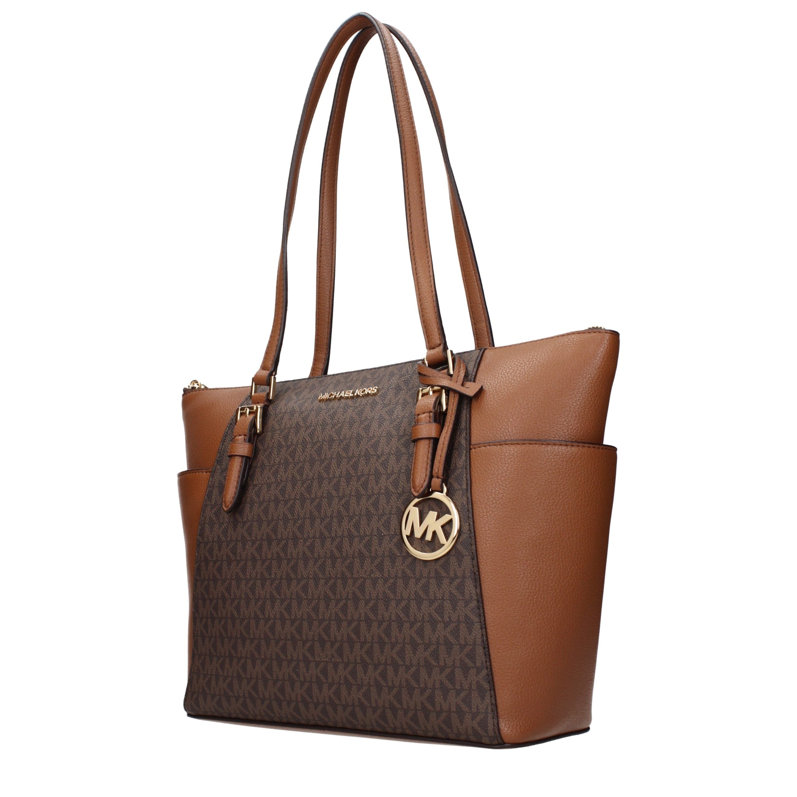 Brown Leather Jet Set Shoulder Bag