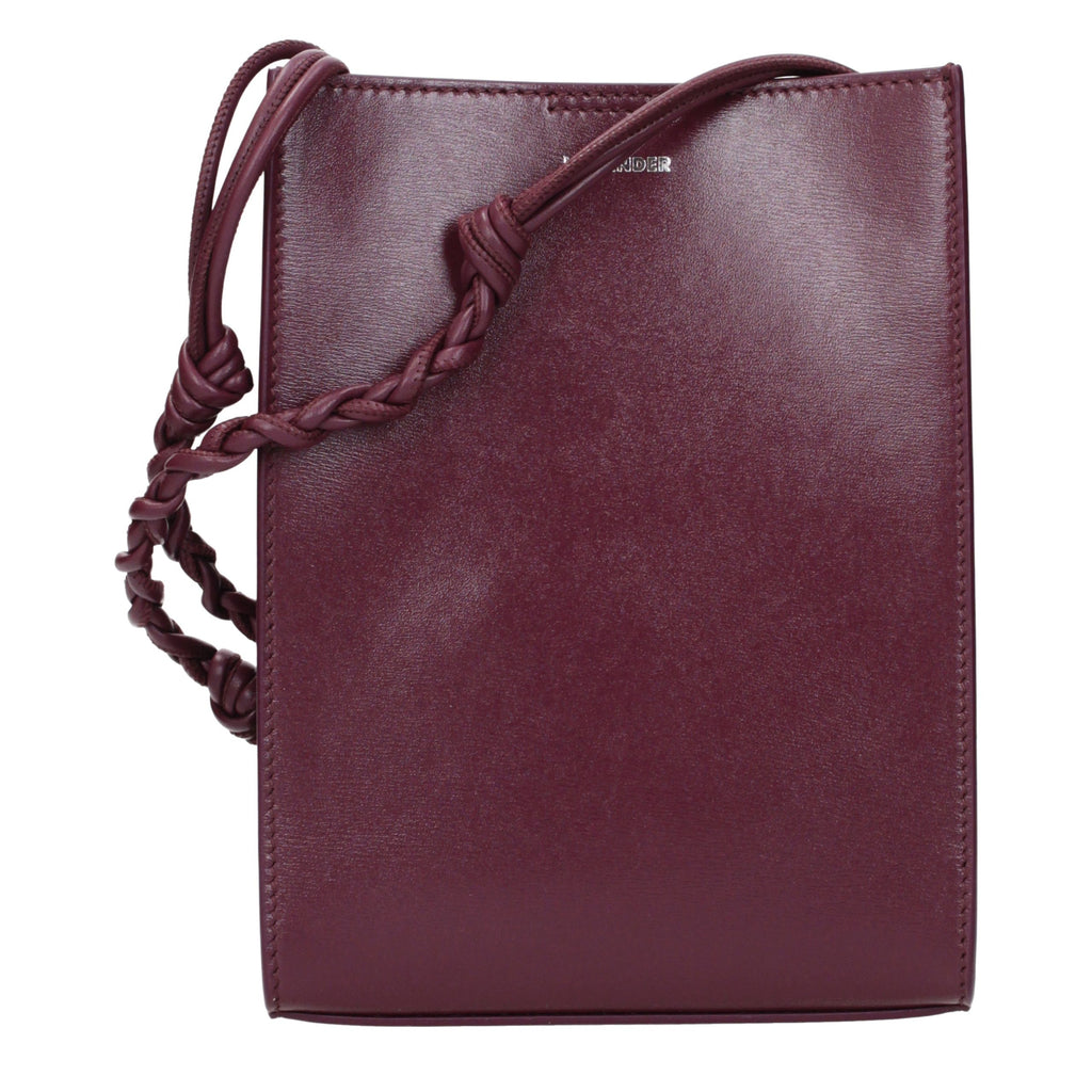 Violet Leather Crossbody Bag