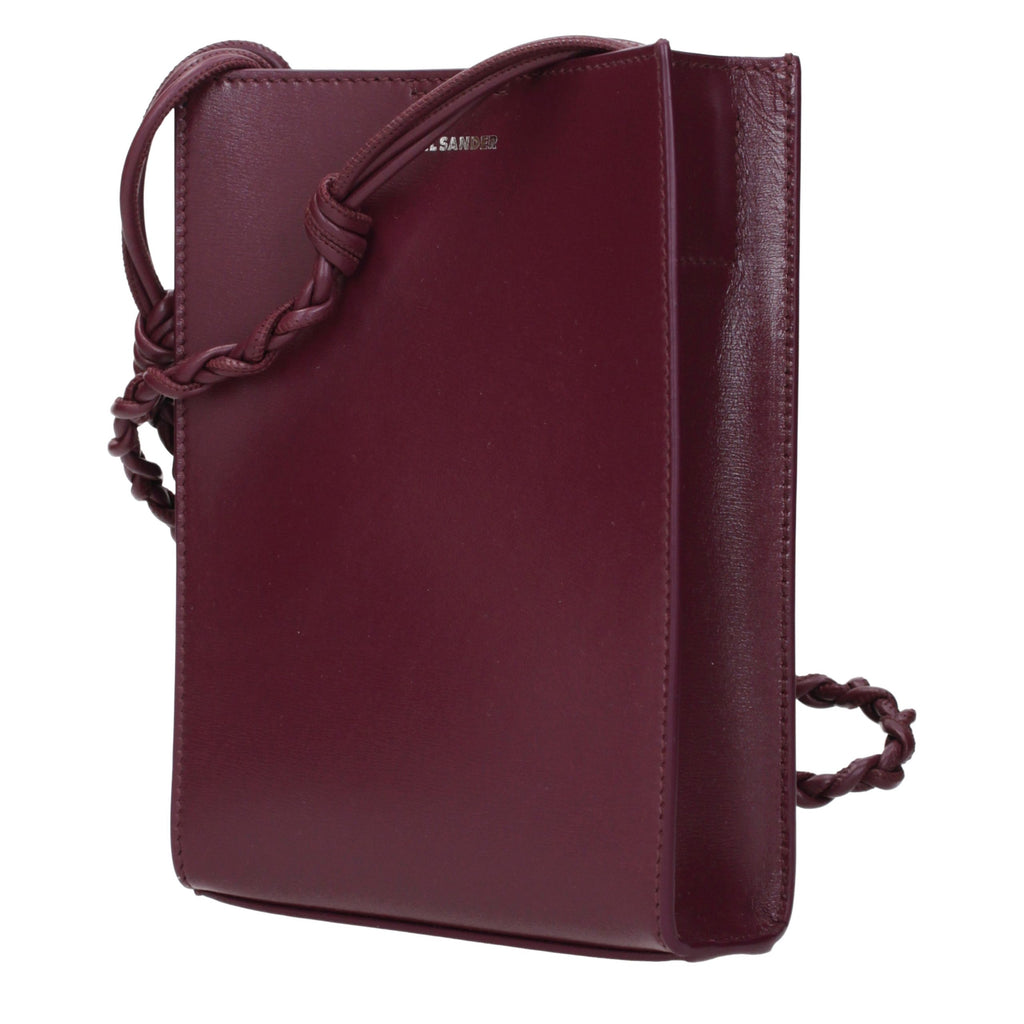 Violet Leather Crossbody Bag