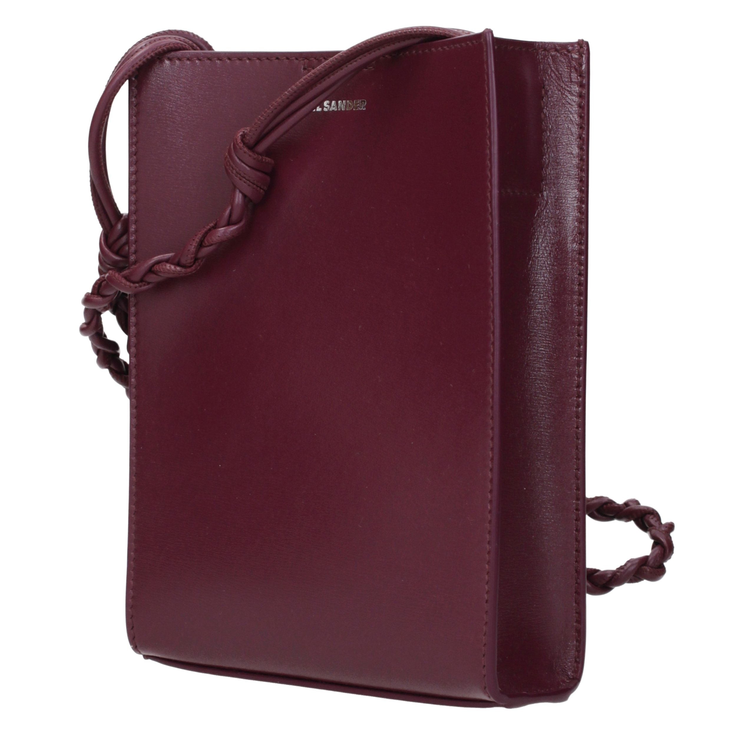 Violet Leather Crossbody Bag