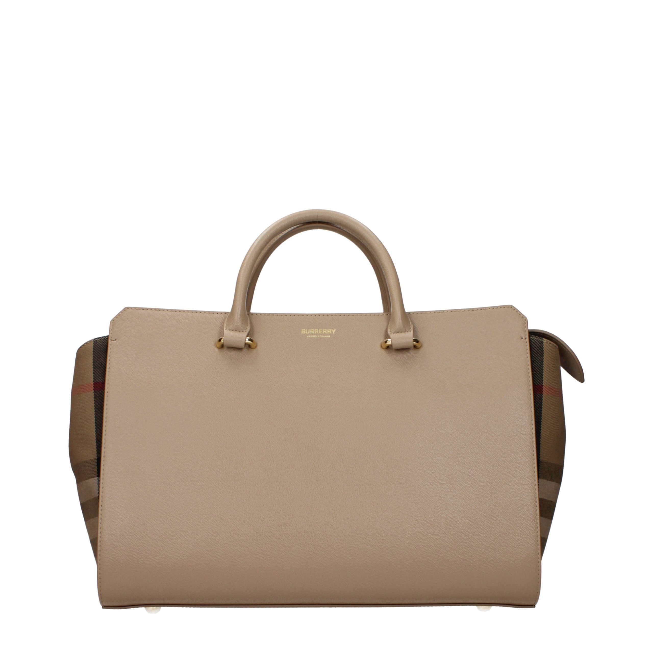 Beige Leather Shoulder Bag