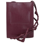 Violet Leather Crossbody Bag