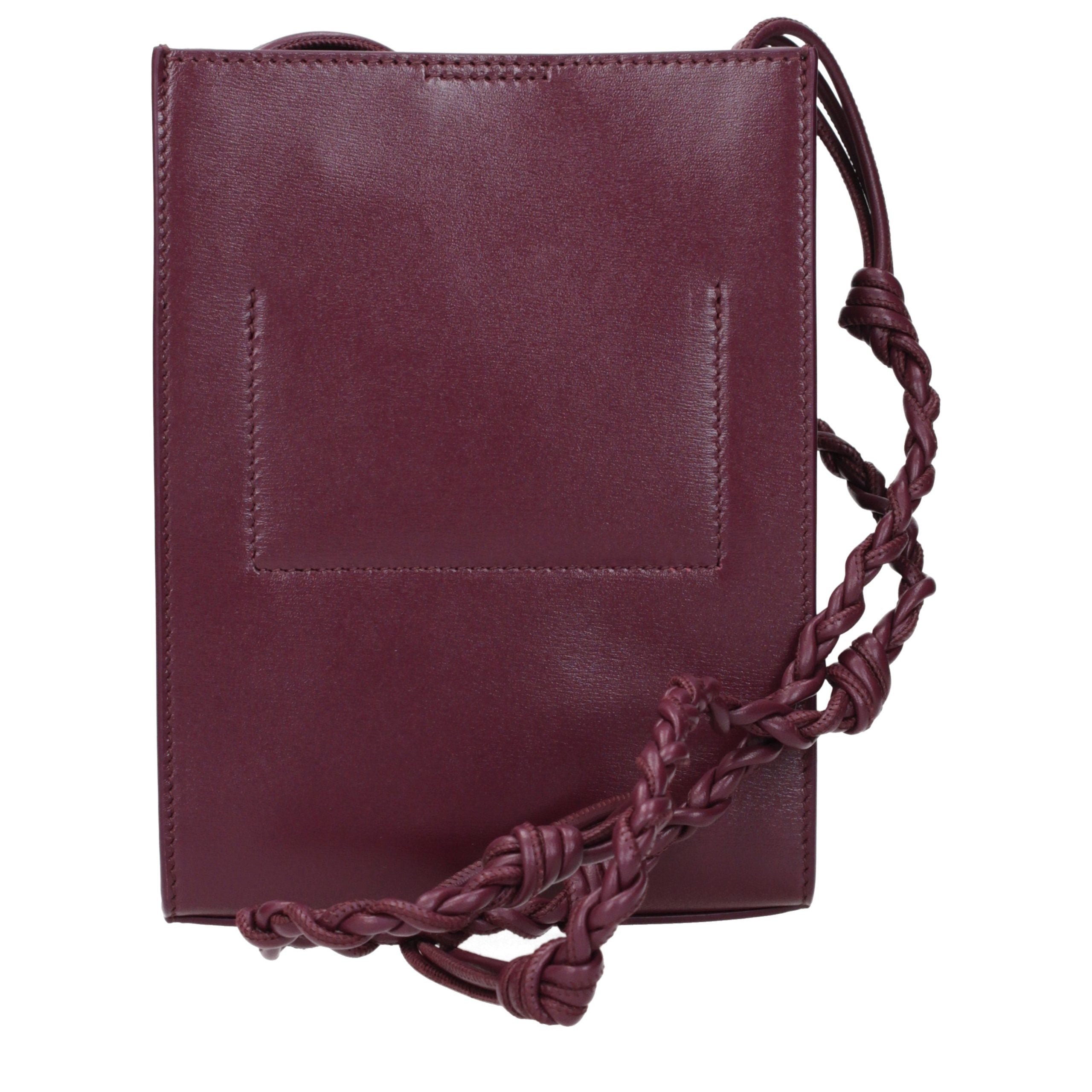 Violet Leather Crossbody Bag