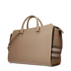 Beige Leather Shoulder Bag