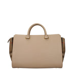 Beige Leather Shoulder Bag