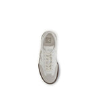White Calf Leather Volley Sneakers