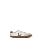 Beige Calf Leather Volley Sneakers