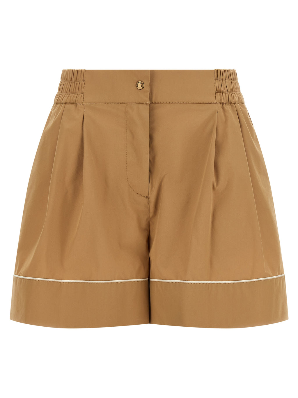 Beige Nylon Bermuda Shorts