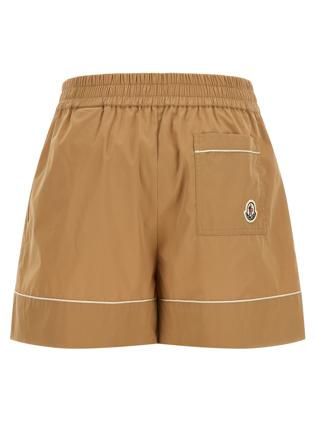 Beige Nylon Bermuda Shorts