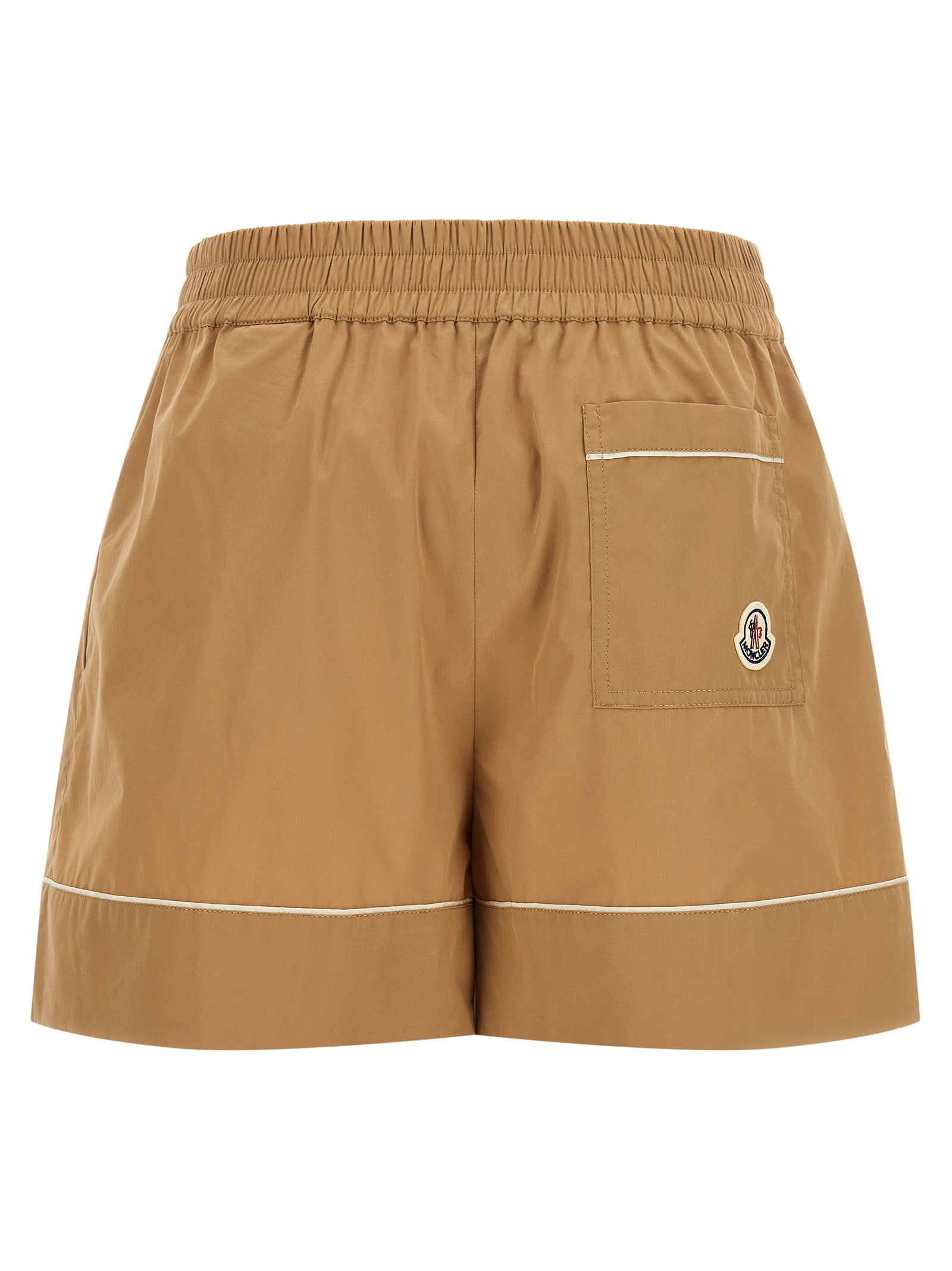 Beige Nylon Bermuda Shorts
