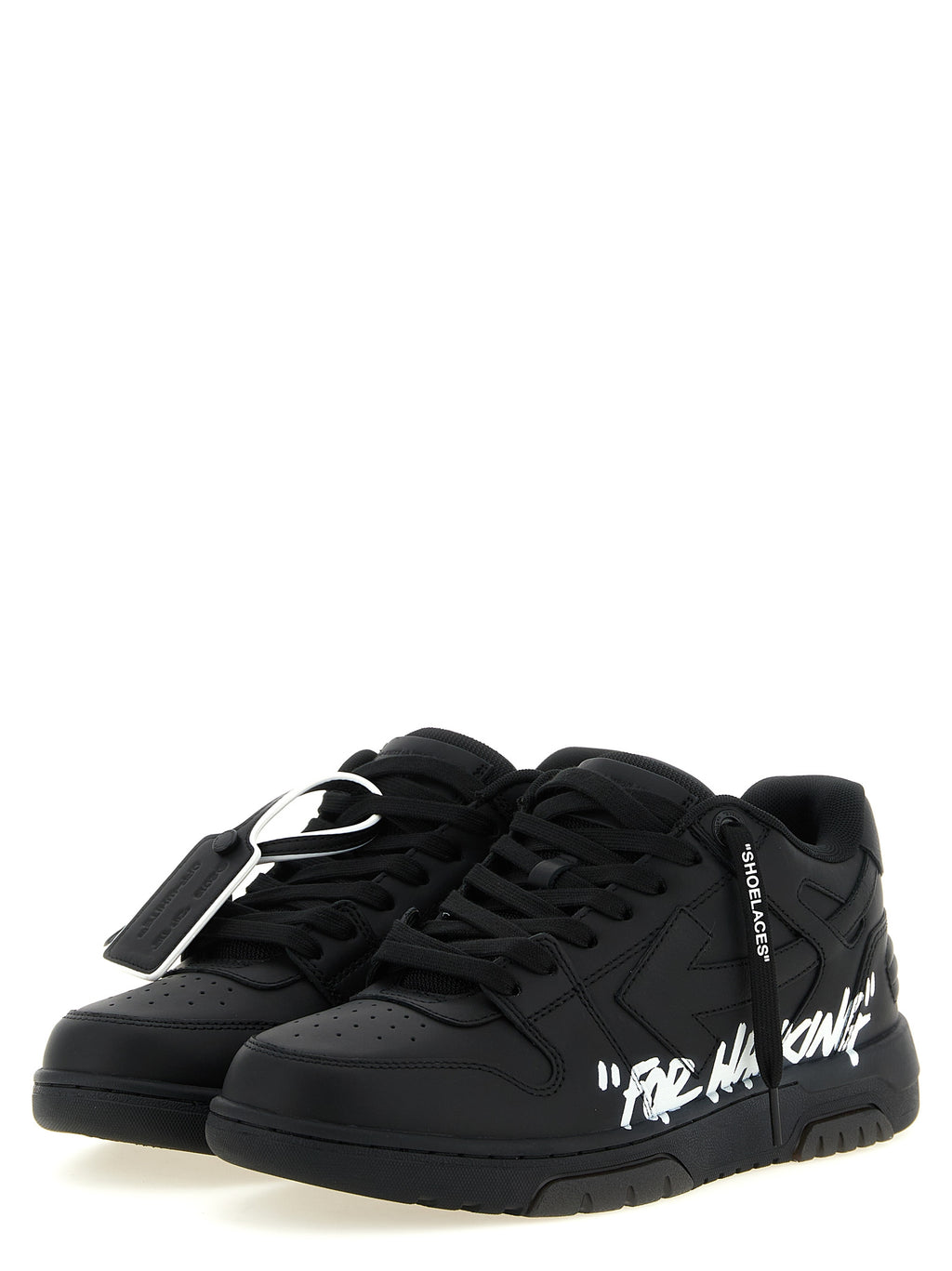 Bicolor Calfskin Out Of Office For Walking Low Top Sneakers