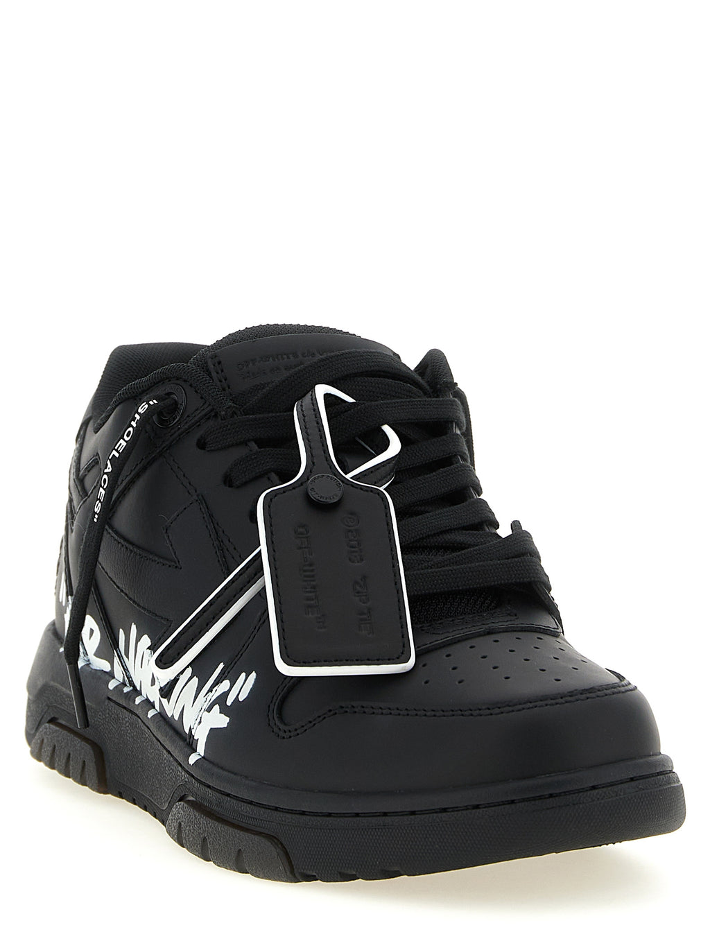 Bicolor Calfskin Out Of Office For Walking Low Top Sneakers