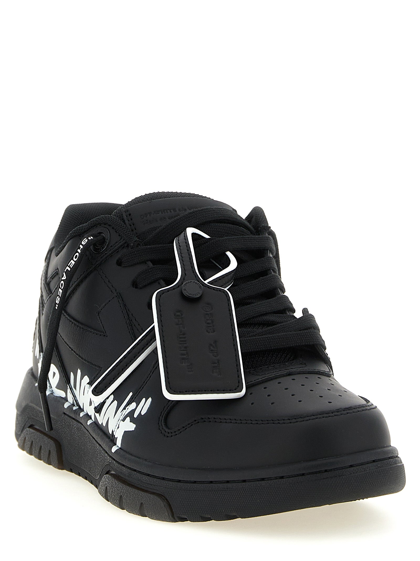 Bicolor Calfskin Out Of Office For Walking Low Top Sneakers