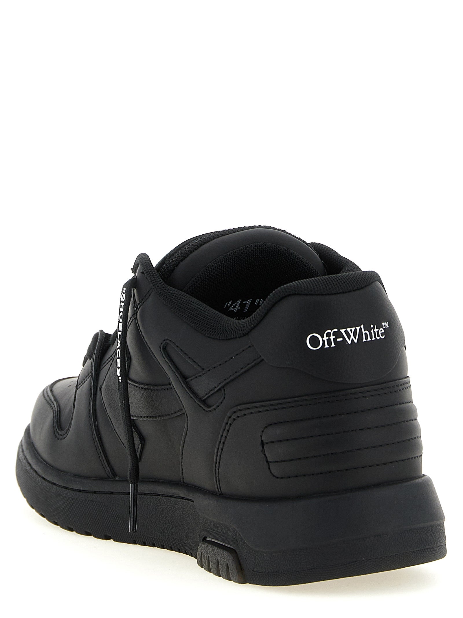 Bicolor Calfskin Out Of Office For Walking Low Top Sneakers