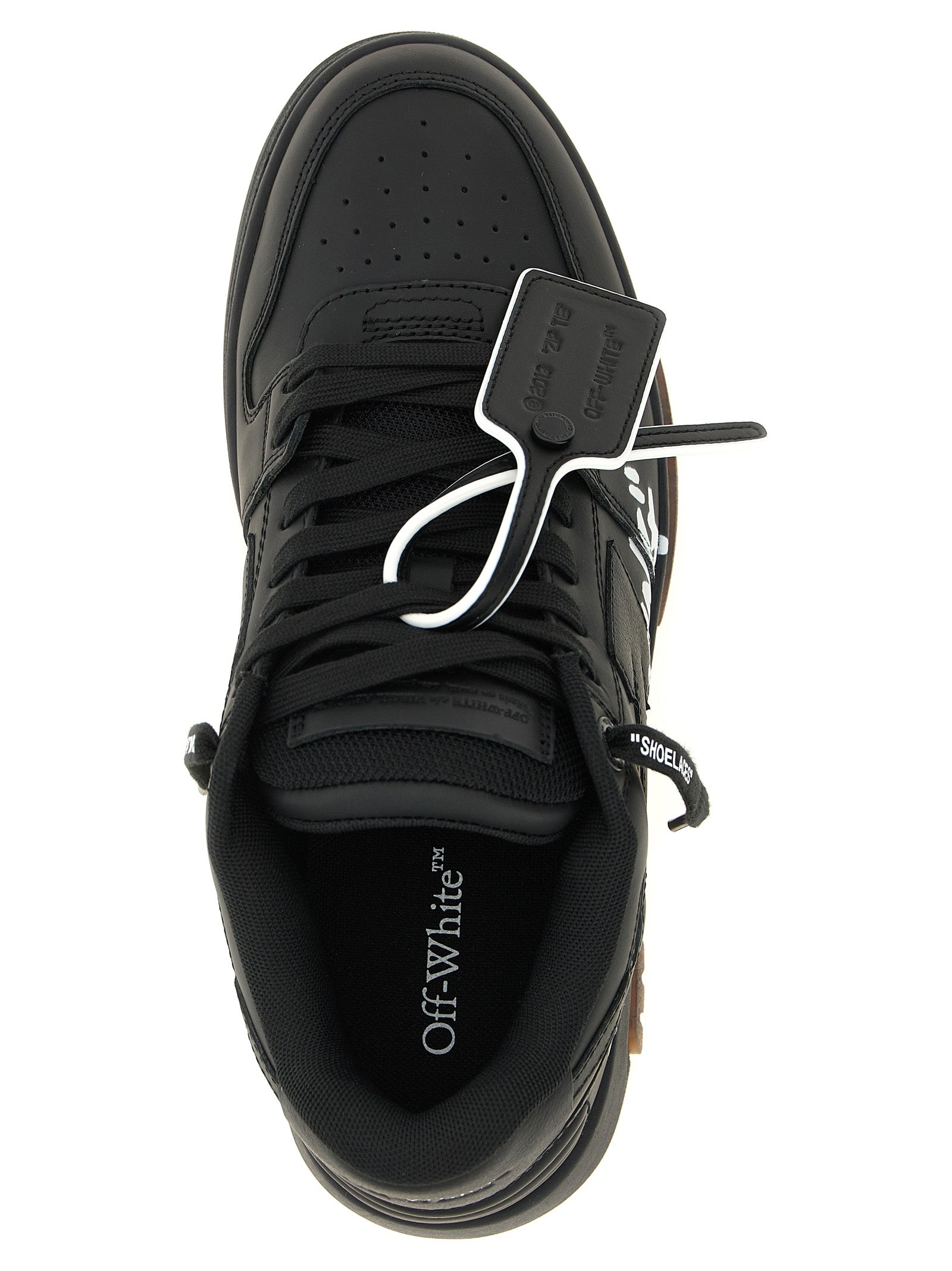 Bicolor Calfskin Out Of Office For Walking Low Top Sneakers