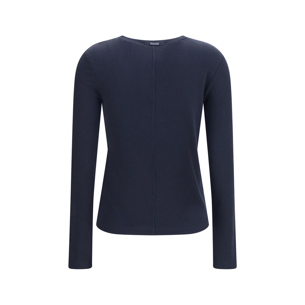 Lyocell‑Blend Ribbed Sweater
