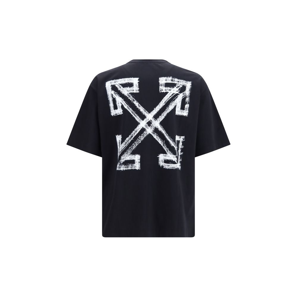 Black Cotton Motion Arrow Skate T-Shirt