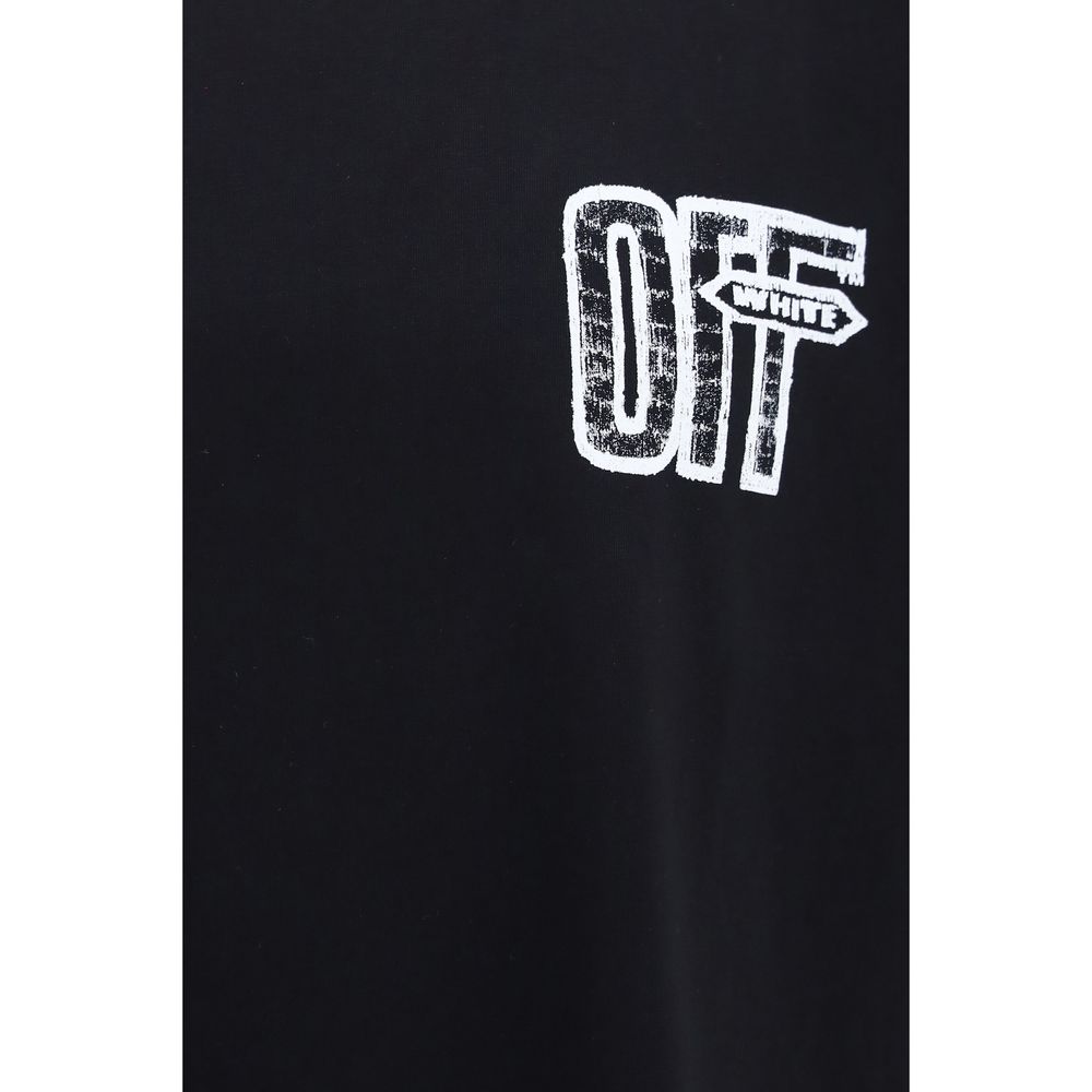 Black Cotton Motion Arrow Skate T-Shirt