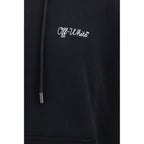 Black Cotton Skate Hoodie