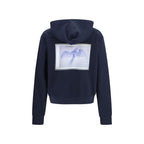 Cotton Hooded Sweatshirt with Central Pocket