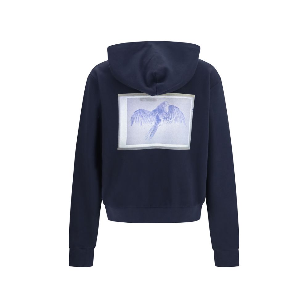 Cotton Hooded Sweatshirt with Central Pocket
