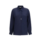 Silk Crepe de Chine Geranio Shirt